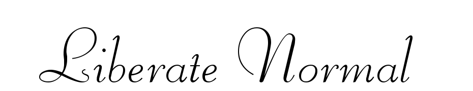 Liberate Normal Font Download Free